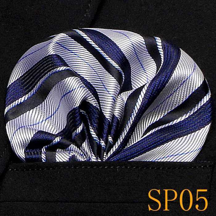 Mens Wedding Pocket Square Silk Matching Set Tie Mens Handle Accessories Jacquard Solid Dot Stripe Pattern W240921