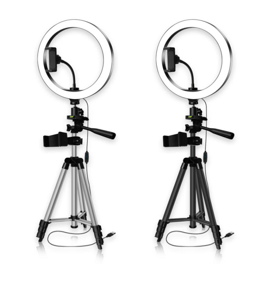 Ring Light 26cm for Po Studio Pographic Lighting Selfie Ringlight with Tripod Stand for Youtube Phone Video5052897