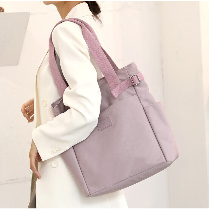 Totebag nylon student waterproof beg tangan wanita murah handbag tote sg women bag Malaysia stok-lalisa