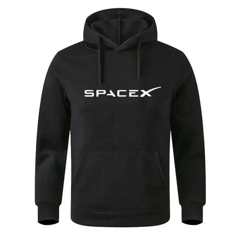 Space X Space Travel Printed Mens and Womens Wool Sports Hoodies Obuz Cotton Hoodies Mens Hip Hop Sweaters Fashion Street Clothi W240921