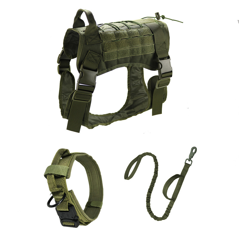 Halloween Outdoor dog Tactical Vest Nylon camo waistcoat with strap for medium and large dog tactical training