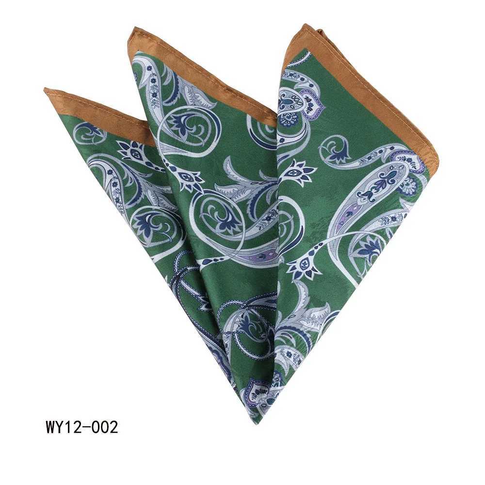 Linbaiway Vintage Floral Printed Handkerchief For Men and Women Paisley Floral Pocket Square Hankies Wedding Party Chest TowelX240921