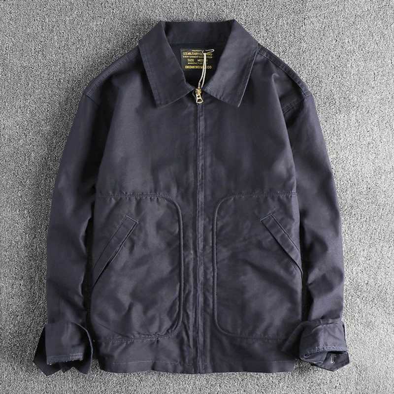 Mens solid color fashionable mens casual fully matched travel jacket W241011