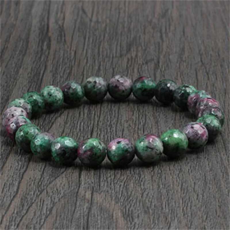 Charm Geniune Natural Epidote Zoisite Stone Bead Bracelet Homme Bracelet Made of Natural Stone Fashion Gifts Jewelry for WomenX240921