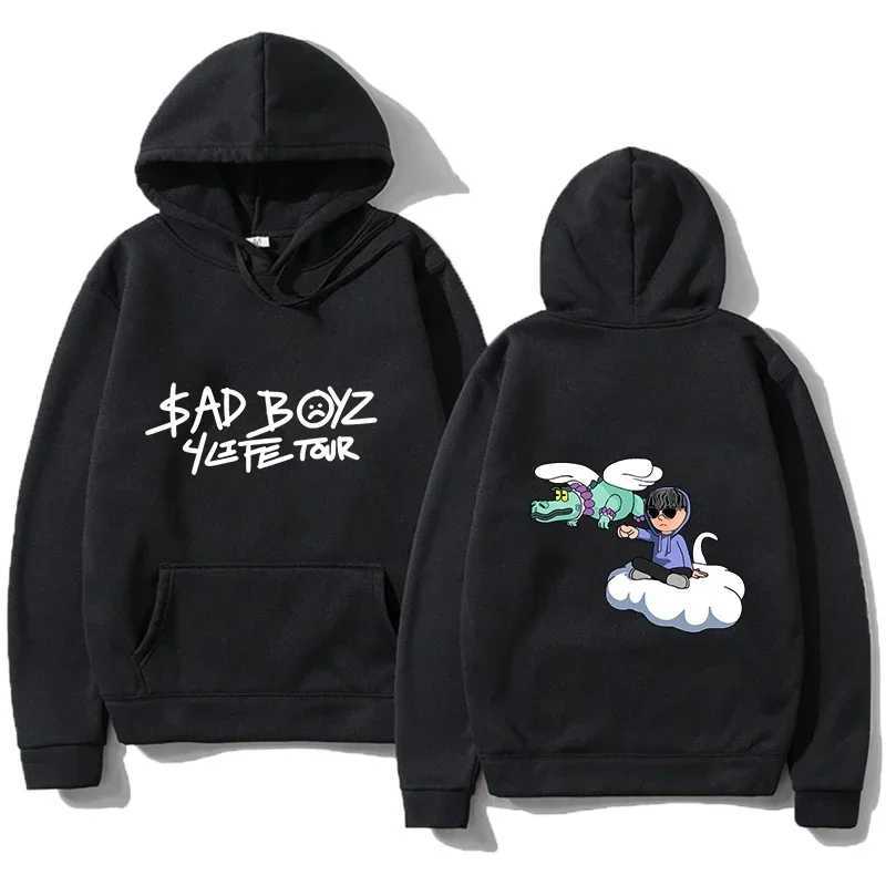 Mens fashion player corridor Tumbados hoodie Sadboyz long sleeved sweatshirt mens cool casual Harajuku streetwear Pullover W240921