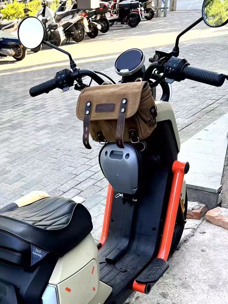 Vintage Batik Canvas Men's Messenger Motorcycle Bags Bicycle Electric Tail Bag