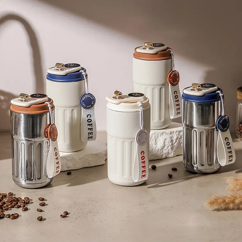 450ml Thermos Bottle Smart Display Temperature 316 Stainless Steel Vacuum Cup Office Coffee Business Portable Thermal Mug 240918