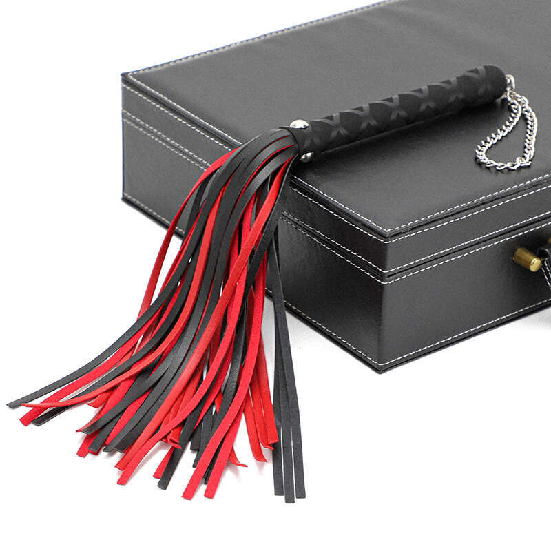 Cross border popular SM props, multi-color sex whips, female slaves, training tools, PU tassel leather whips, alternative adult products
