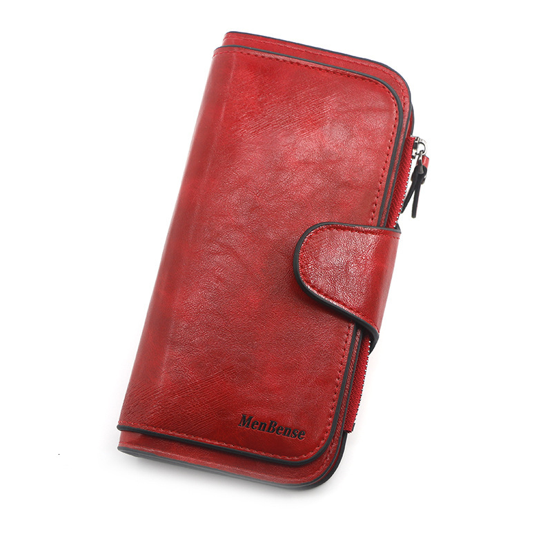 Fashionable Korean version personalized long wallet simple solid color zero wallet, women's handbag