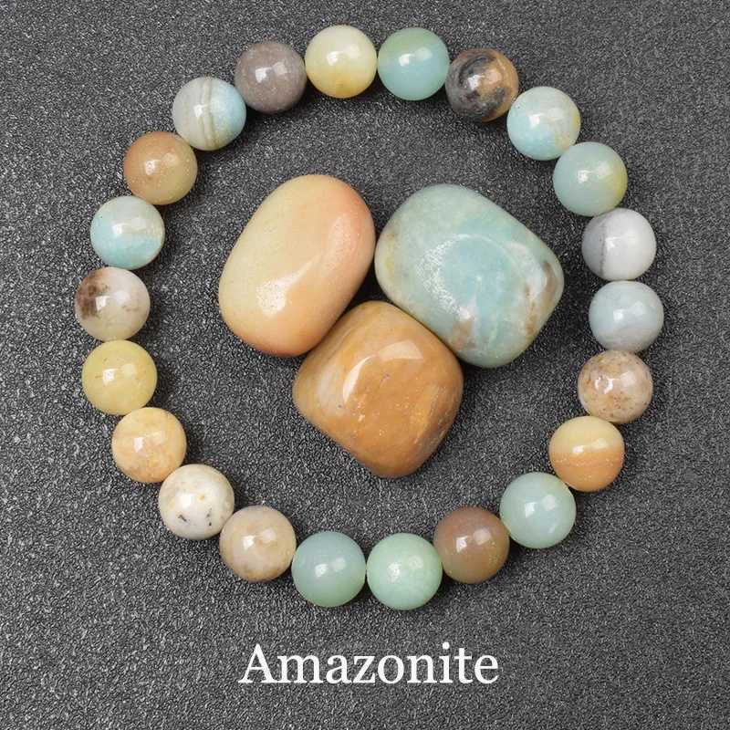 ite Natural Stone Beads Bracelet Colorful Real Stone Bracelet Women Men Crystal Blue Green ite 6/8 mm JewelryX240921
