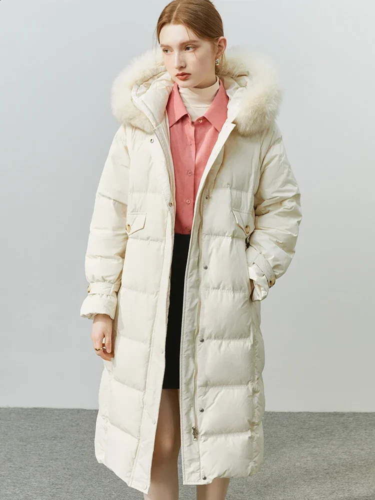 FSLE 151g-189g filling capacity 90% white duck down womens down jacket winter solid thick casual womens down jacket 240913