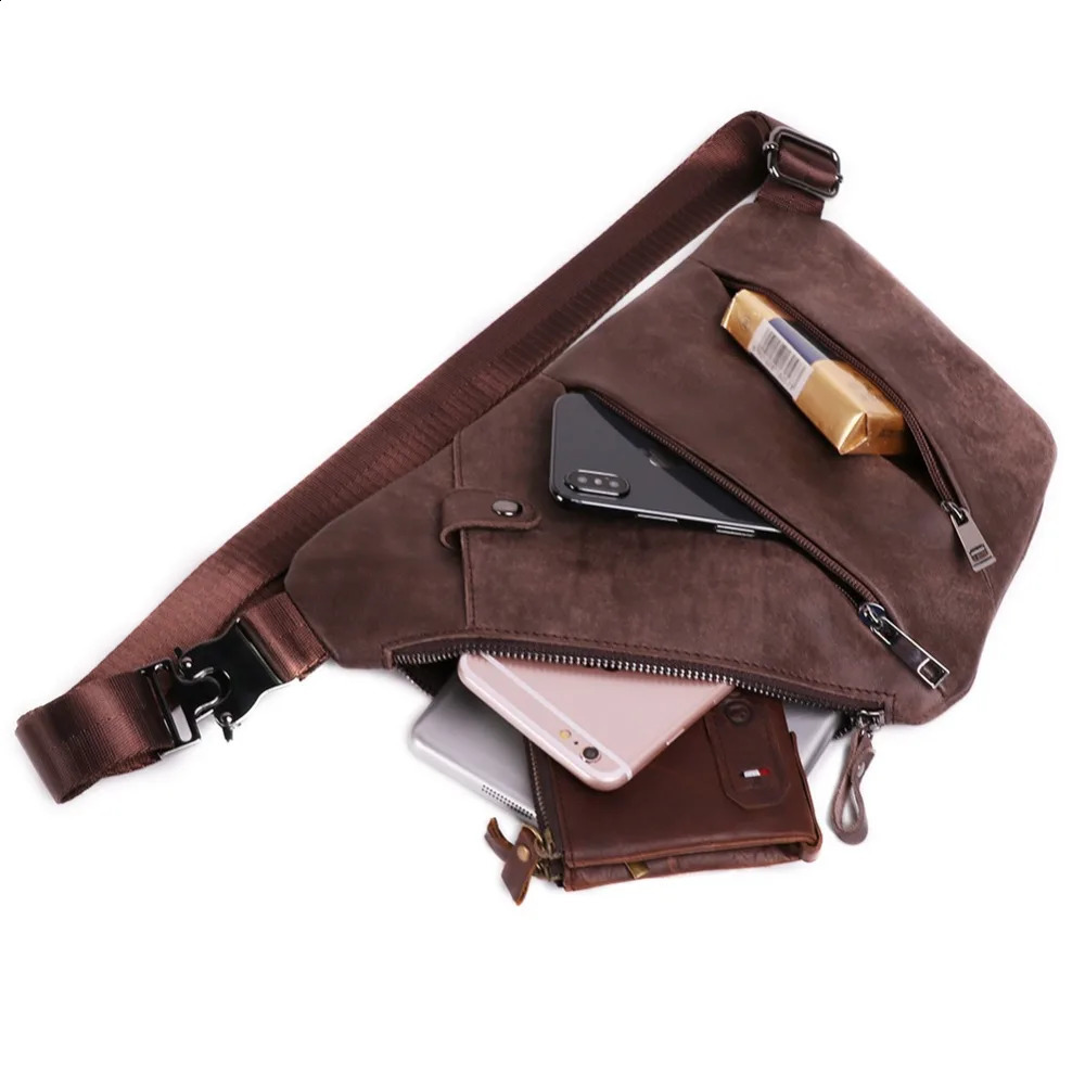 JOYIR highquality leather mens messenger bag casual cross body fashionable handbag chest shoulder 240919