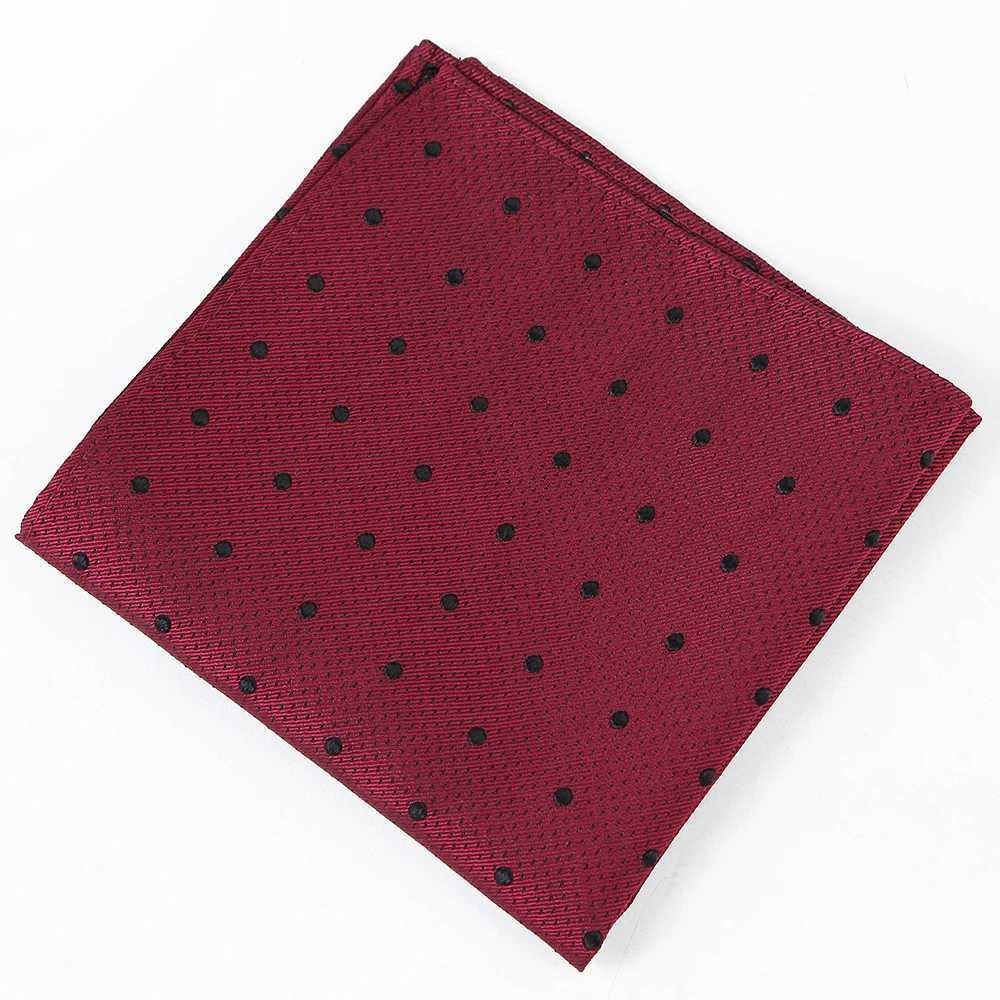 Customized Smith 100% Silk Dot Handle Pocket Square Business Set W240921