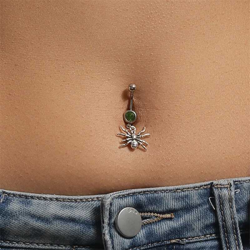 Cartoon Spider Belly Button Rings for Women Sexy Piercing Body Jewelry Navel Ring Girl Party Holiday Jewelry Gifts Y240921