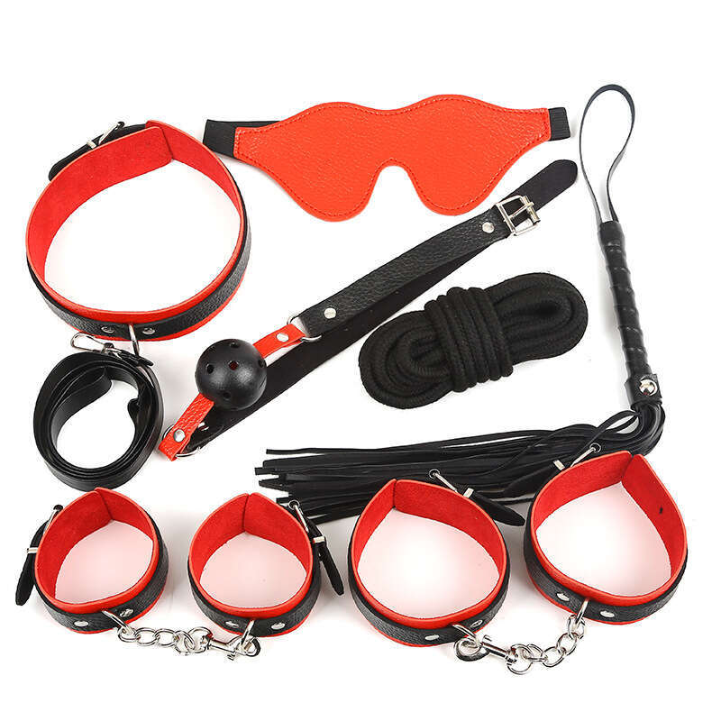 Adult adult sexual products, men's and women's eye masks, leather handcuffs, torture equipment, 7-piece set, alternative toy wholesale