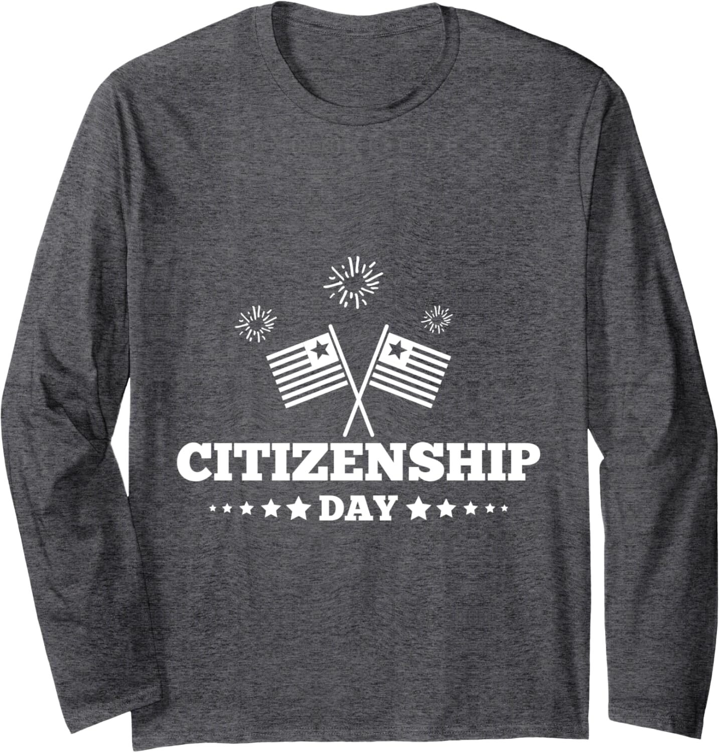 Long Sleeve Shirts for Men sweatshirt Happy CitizenShip Day American Flags Immigrant Long Sleeve Tee Streetwear Casual tops clothes