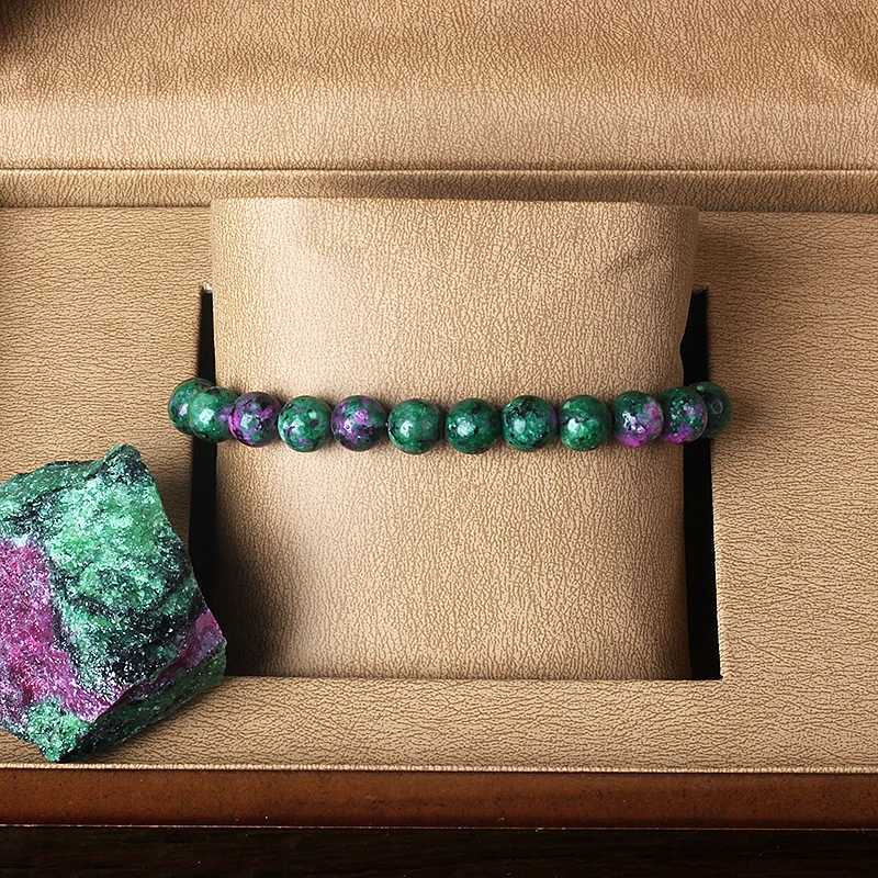 Geniune Epidote Zoisite Bead Bracelet Homme Natural Quartz Lava Tiger Eye Stone Bracelet Made of Natural Stone Jewelry for WomenX240921