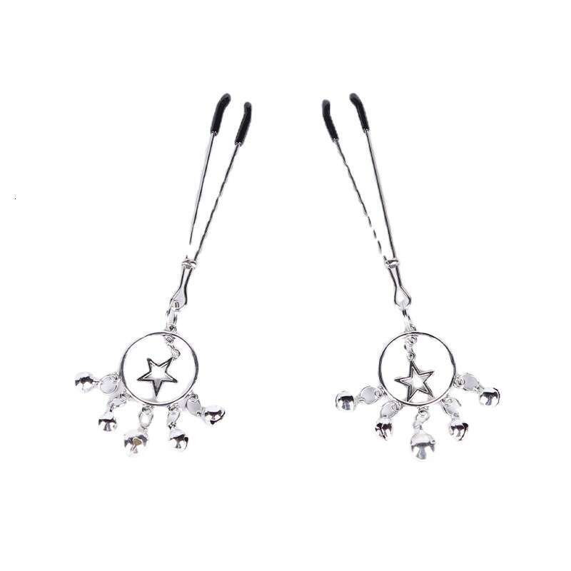 Breast SM Props Flirting Temptation Bell Breast Clip Female Sex clitoris Clip Star Mimi Clip Masturbation Sex Toy