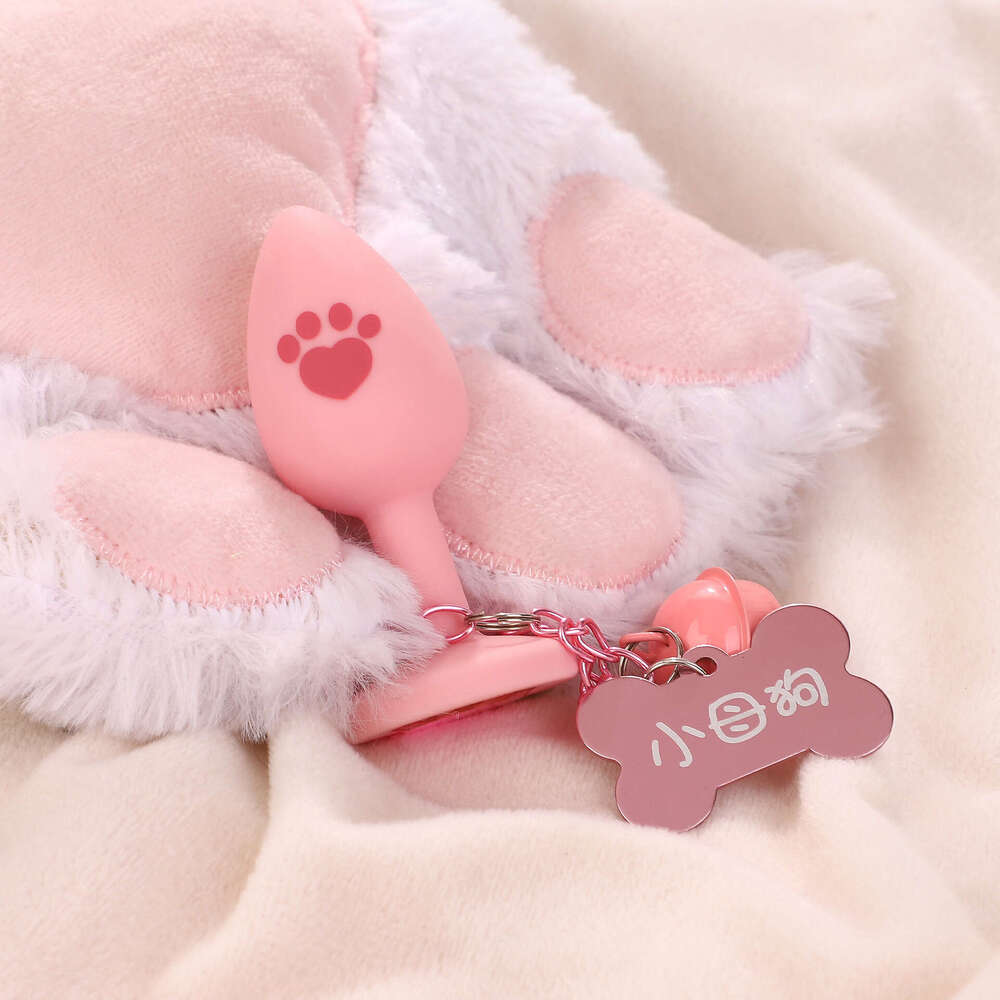 SM Sex Props Silicone Anal Stopper Hanging Bell Rear Court Development Execution Tool Little Female Dog Cat Claw Anal Stopper Alternative Sex Products