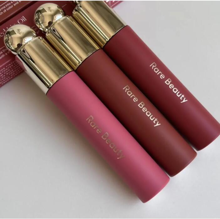 Rare Beauty Soft Pich Beauty Tinted Oil 3 Colors Mud Lipstick Matte Lip Glaze Non-Stick Cup Long Lasting Waterproof Women Cosmetics Free Shipping