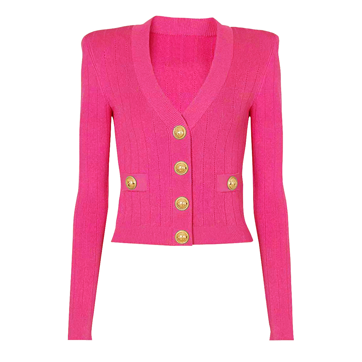 Spot Spring 2024 New Women's Fashion Classic High Quality Versatile Jacket Knitted Sweater Cardigan
