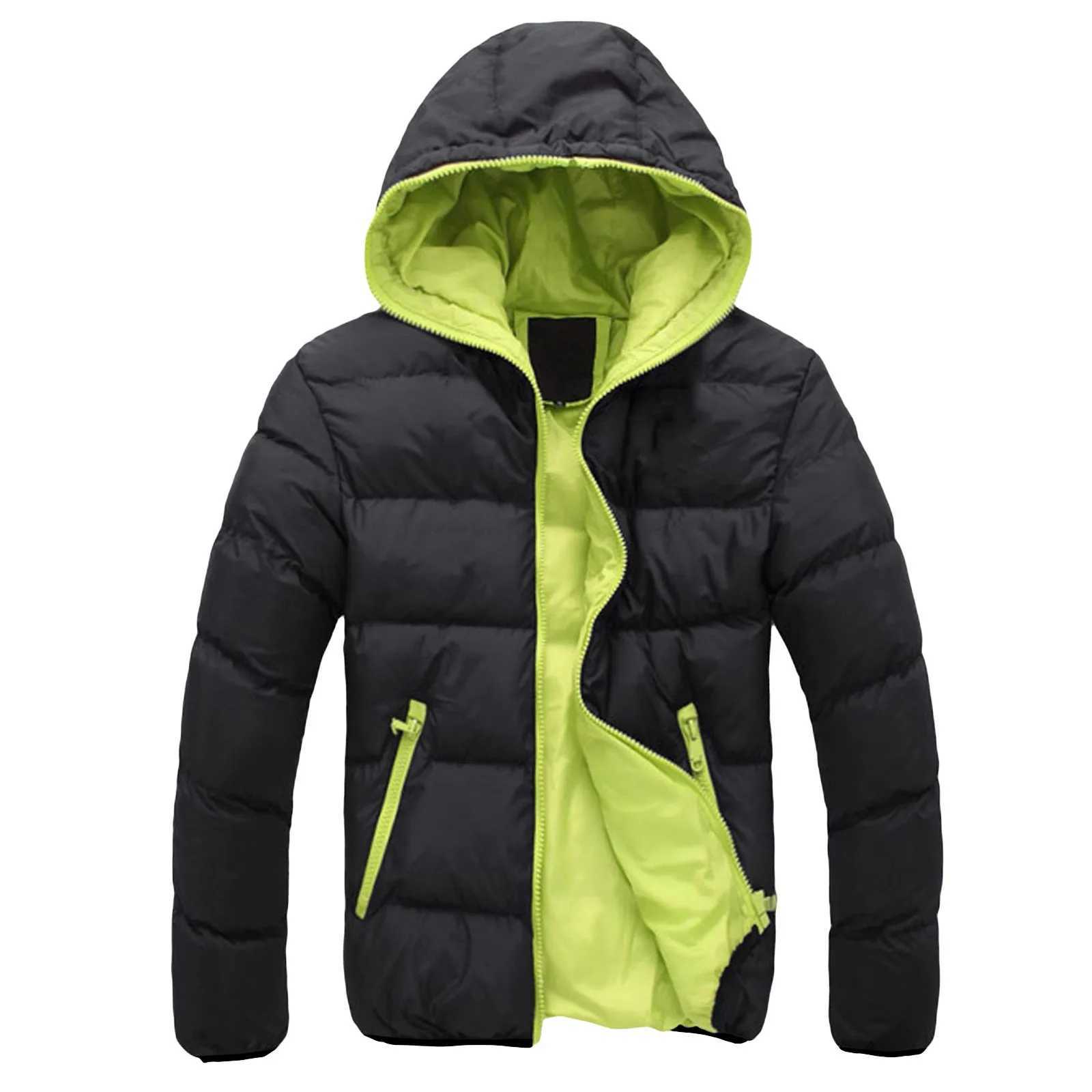 Mens suit jacket autumn and winter breathable Parkas womens hoodie warm basic jacket high-quality business fashion jacket W240920