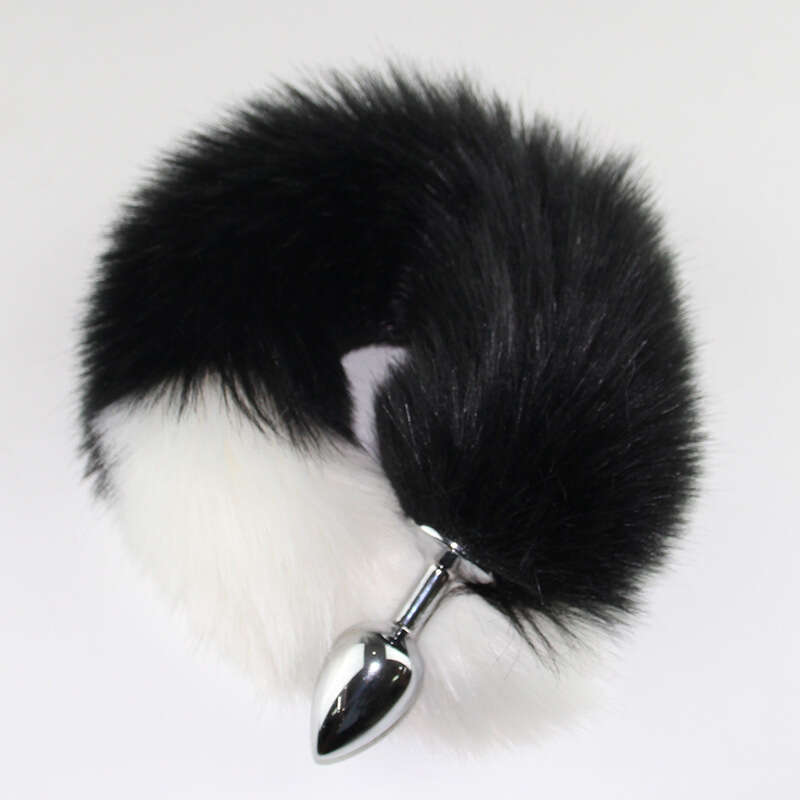SM Sex Toys Double Color Tail Anal Plug Metal Anal Plug Adult Products Female SM Alternative Toys Masturbation Utensils