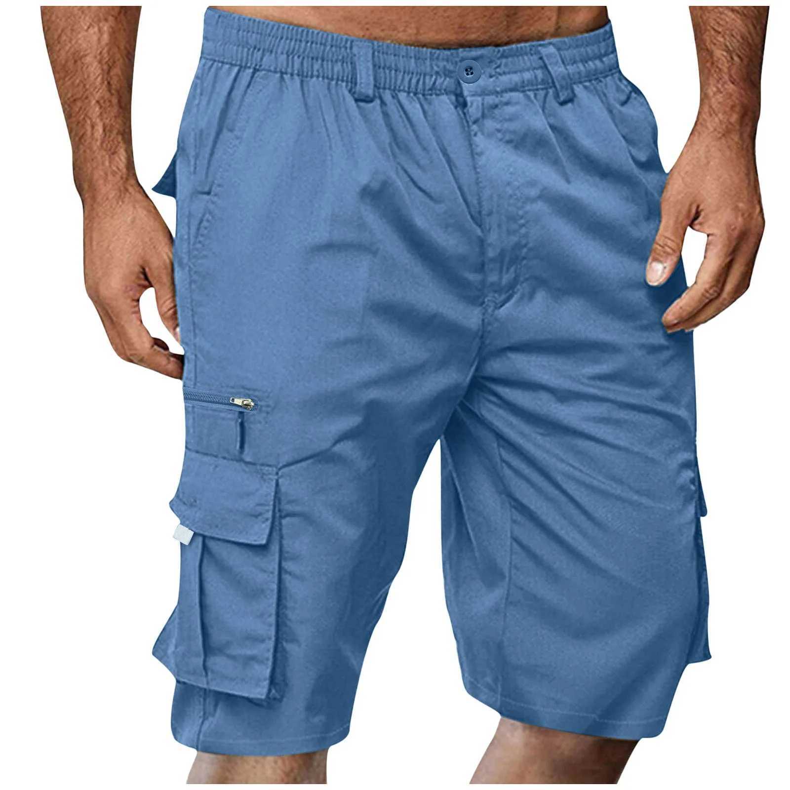 Men 2024 New Spring Fashion Joggers Beach Breeches Sweatshorts Summer Casual Shorts Mens Shorts Multi Pocket Cargo TrousersX240921