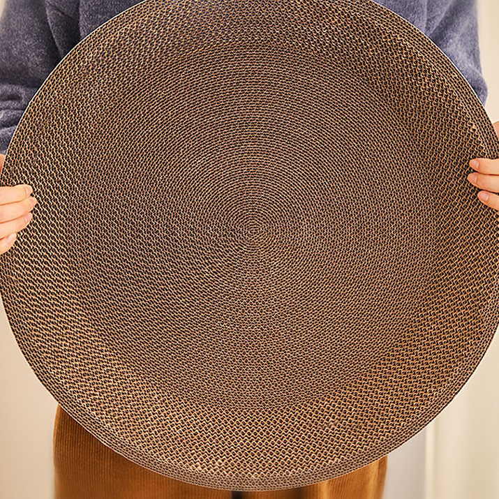 Halloween Cat scratch board replacement core wear-resistant to scratch round corrugated paper