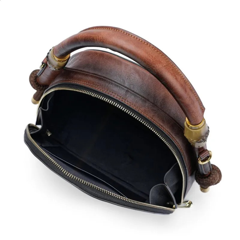 MOTAORA Retro Embossed Womens Shoulder Bag Handmade Bohemian Leather Handbag 8Color SAC 240919