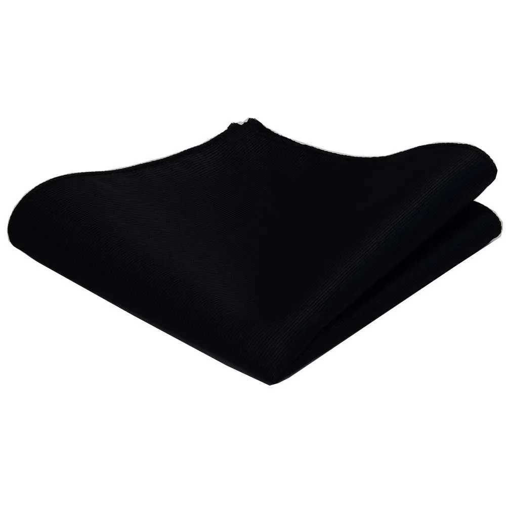 Classic 25*25CM Mens Plain Silk Handkerchief Solid Pocket Square Fashion Men Hanky For Wedding Party Chest TowelX240921