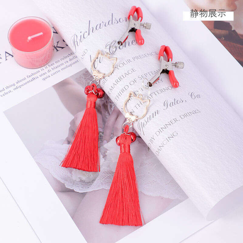 SM Props Masturbation Toys Stimulating Breast Clips Couple Sex foreplay Clitoral Clips Cat Bells Breast Clips Hair Replacement