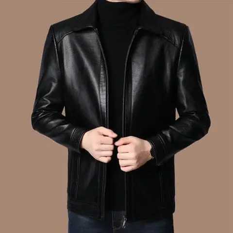 Sports jacket mens jacket 2023 mens leather jacket mens ultra-thin fit sports jacket Pu jacket fashionable leather jacket casual W240918