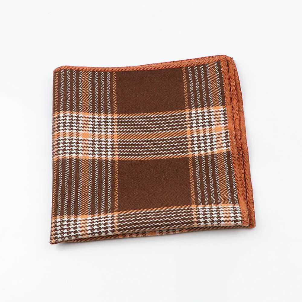 High Quality Cotton Plaid Hankerchief Scarves Business Suit Hankies Casual Mens Pocket Square Chest Towel Accessories GiftX240921