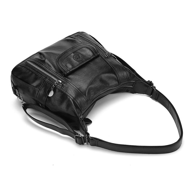 2025 New Shoulder Bag Fashion Multi Functional Crossbody Bag Designer Simple Fashion Korean Edition Large Capacity Light Luxury Handheld Crossover PU 