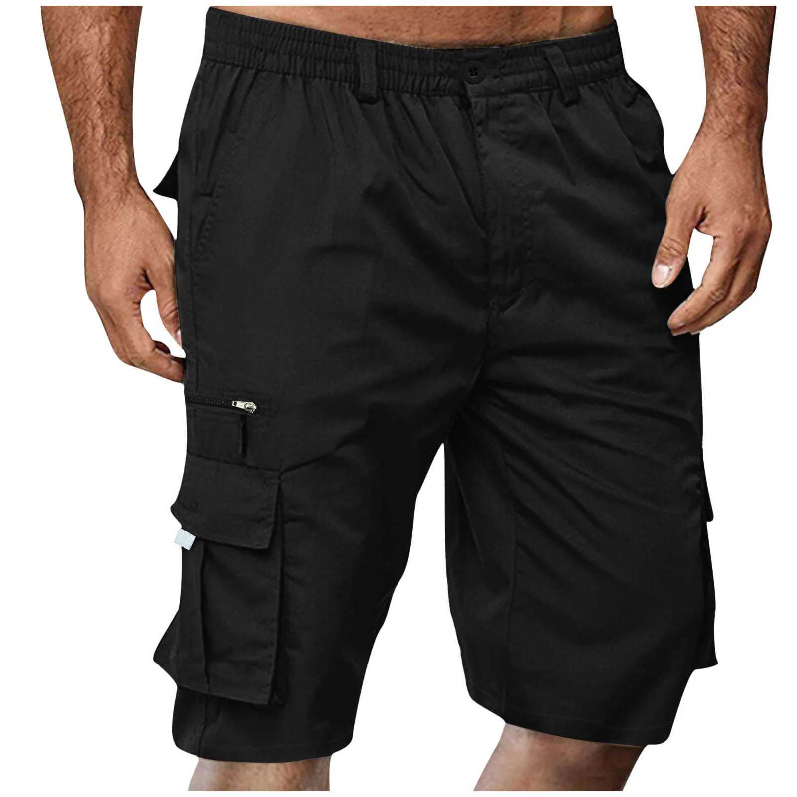 Men 2024 New Spring Fashion Joggers Beach Breeches Sweatshorts Summer Casual Shorts Mens Shorts Multi Pocket Cargo TrousersX240921