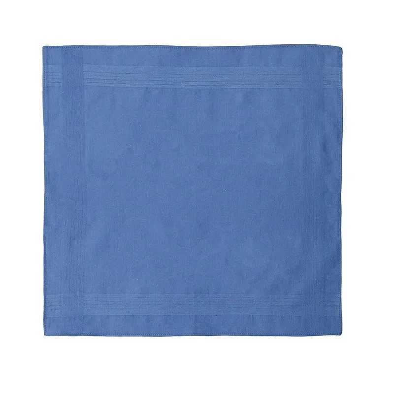 3Pcs 40x40cm Solid Color White Blue Plain Men Handkerchiefs Pocket Hankies Soft Cotton Sweat Square Towels Tea Party FavorsX240921