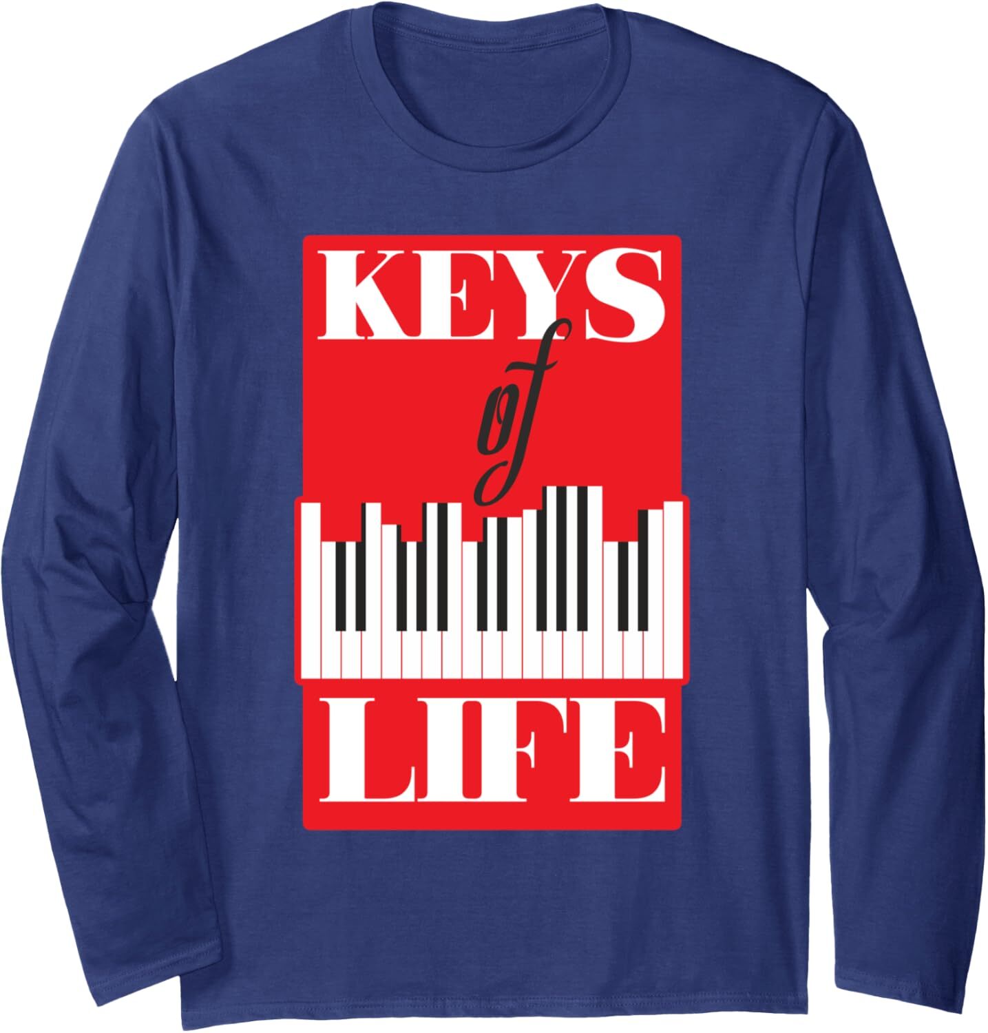 Long Sleeve Shirts for Men sweatshirt Keys Of Life Pianist Birthday Gift Musician Long Sleeve Tee Streetwear Casual tops clothes