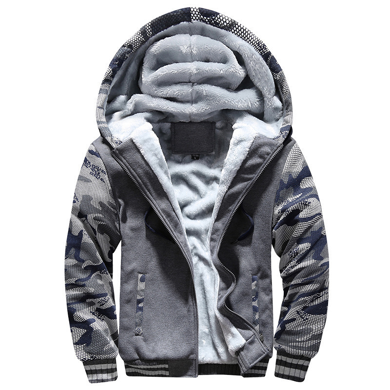 Winter Men's Coats Thicken Warm Jackets For Fleece Coat Men Casual Hoodies Streetwear Long Sleeve Tops Clothing