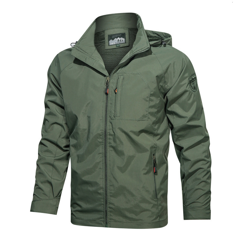 2023 Spring And Autumn Jacket Hooded Quick Dry Breathable Waterproof Charge Coat Outdoor Sports High Quality Men's Jackets