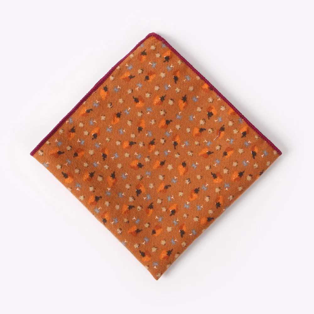 New High Quality Mens 100% Cotton Flower Handkerchief For Man Wedding Print Pocket Square Chest Towel SuitS Hankies 23*23cmX240921