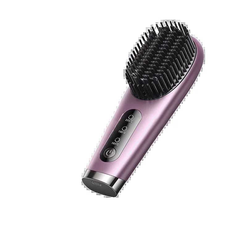 Portable straightener kit with hot comb and constant temperature scratch protection straightener comb W240807