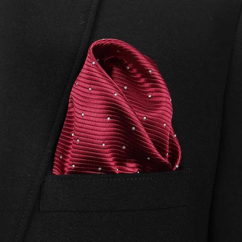 Vangise Mens Pocket Square Solid Color Blue Handle Chief Fashion Hanji Mens Business Set Accessories 22cm * 22cm W240921