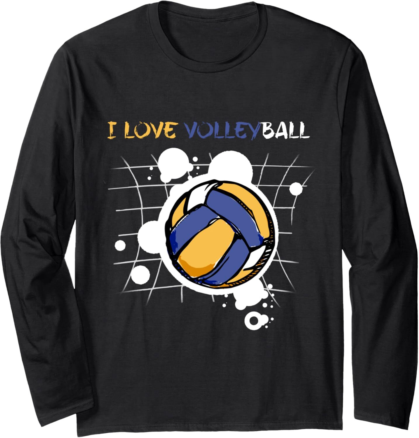 Long Sleeve Shirts for Men sweatshirt I Love Volleyball Funny Cute Volleyball Player Gift Long Sleeve Tee Streetwear Casual tops clothes