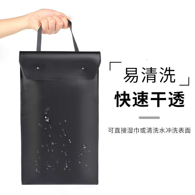 Fun SM prop storage bag wall hanging black high-quality leather hand-held storage bag adult product storage bag