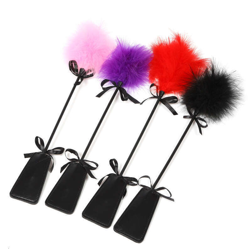 Sex toys SM props breast teasing feather racket punishment training spanking racket adult products hair replacement
