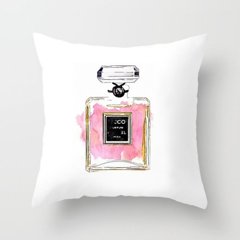 Quaitly Perfume Bottle Comfortable Pillows Covers Home Fabric Sofa Cushion Cushions Cover Throw Pillow Filler Wholesale