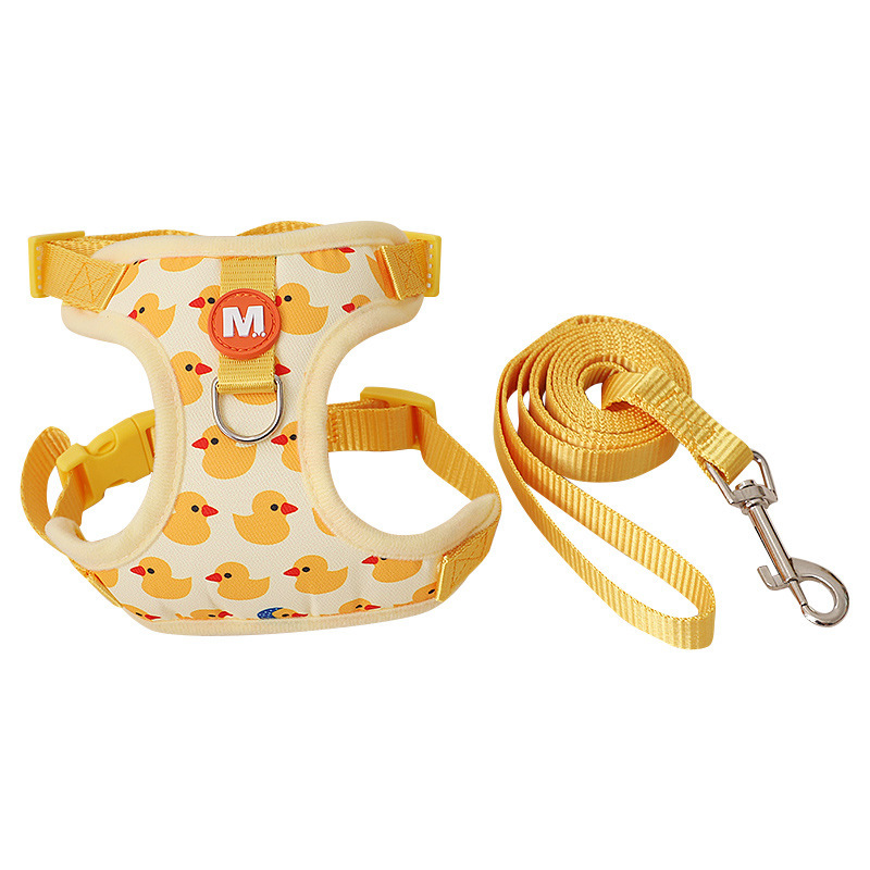 Halloween Kitten leash chest strap set Small dog chest back pet ducklings vest dog pet supplies