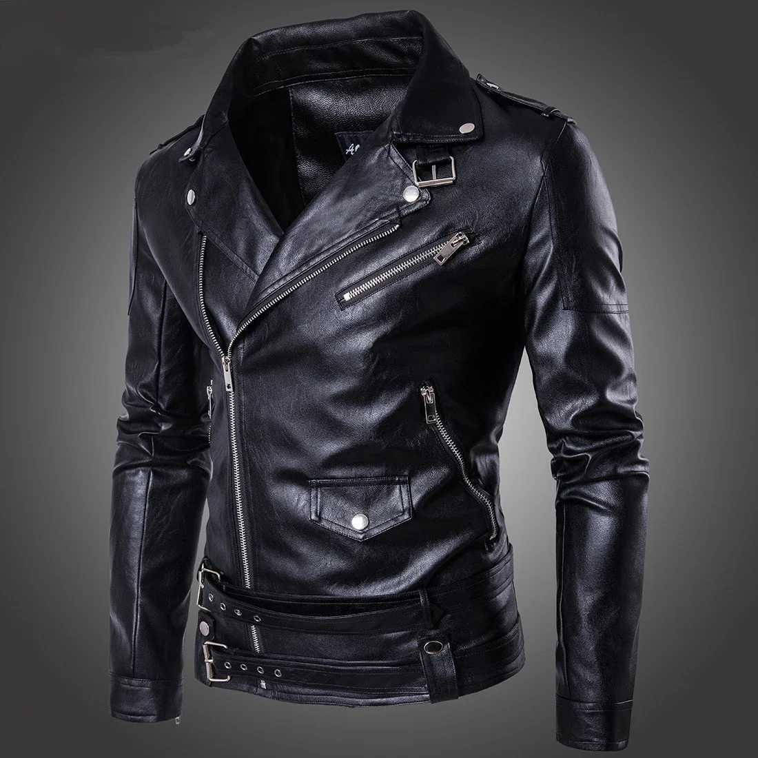 Motorcycle leather suede coat mens leather jacket ultra-thin suitable for motorcycle jacket zipper casual jacket in spring autumn and winter W240918