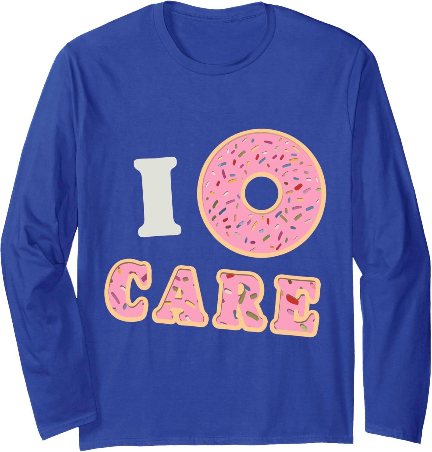 Long Sleeve Shirts for Men sweatshirt I Do Not Care Funny Cool Donut Doughnut Fan Gift Long Sleeve Tee Streetwear Casual tops clothes